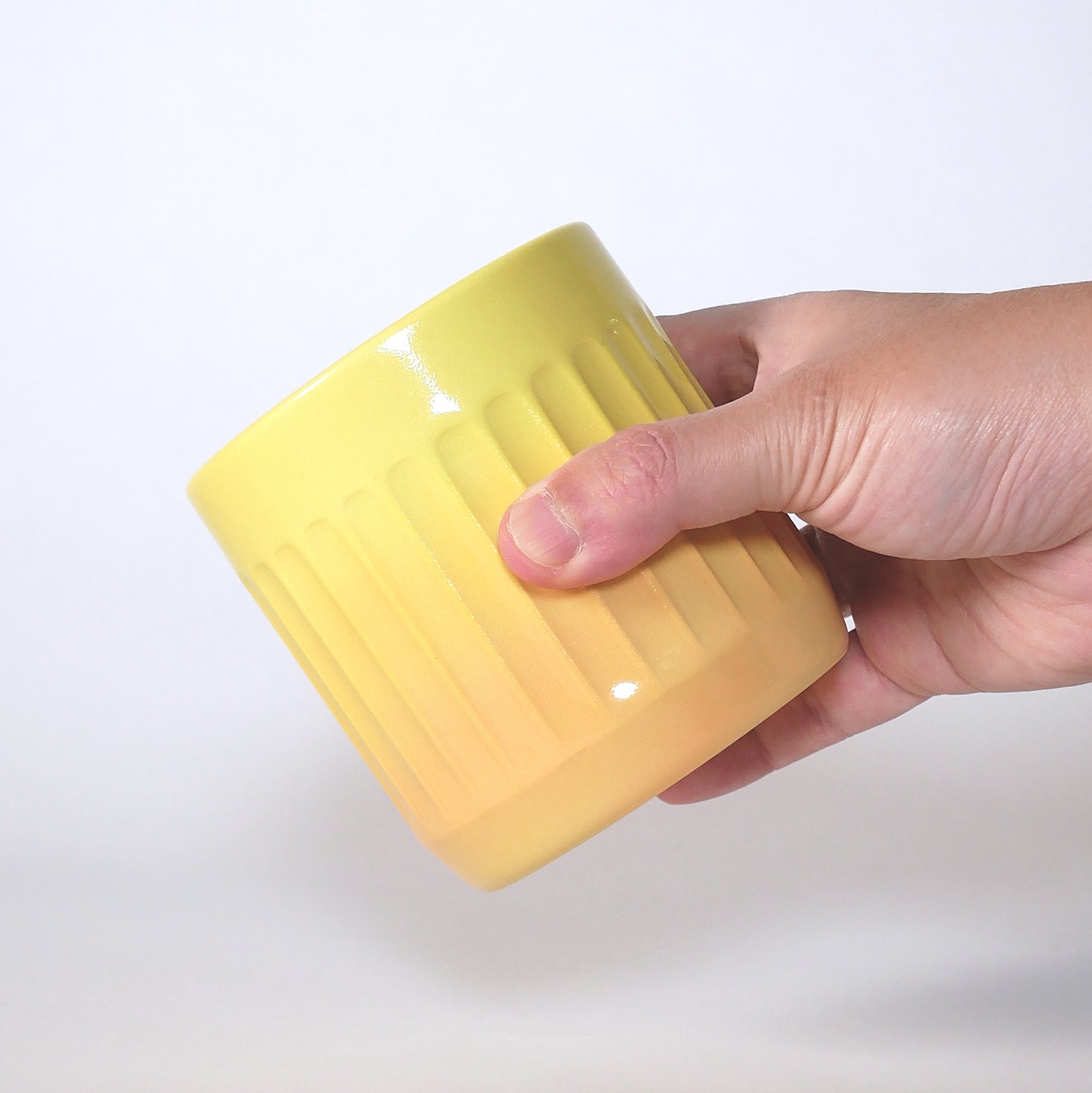 Facted Cup - Yellow/Tangerine