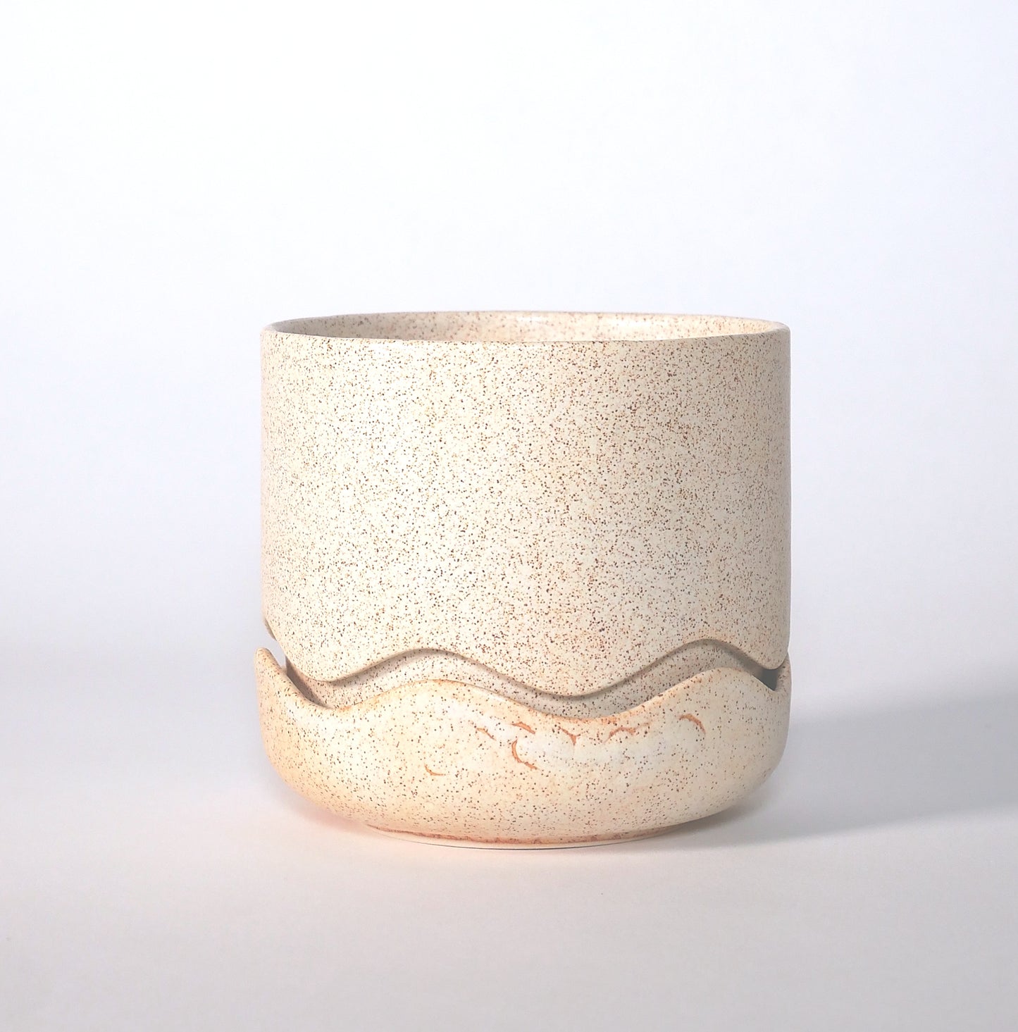 (Seconds) Mini Squiggle Planter / Speckled