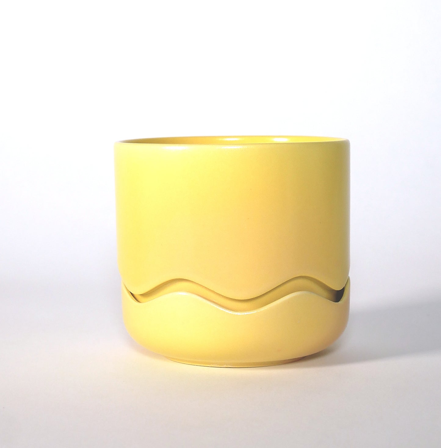 Mini Squiggle Planter / Gradient - Yellow/Tangerine