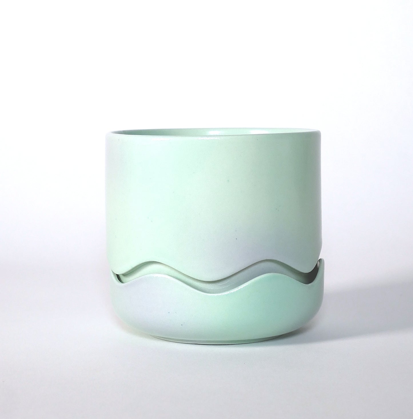 Mini Squiggle Planter / Gradient - Bermuda/Lavender