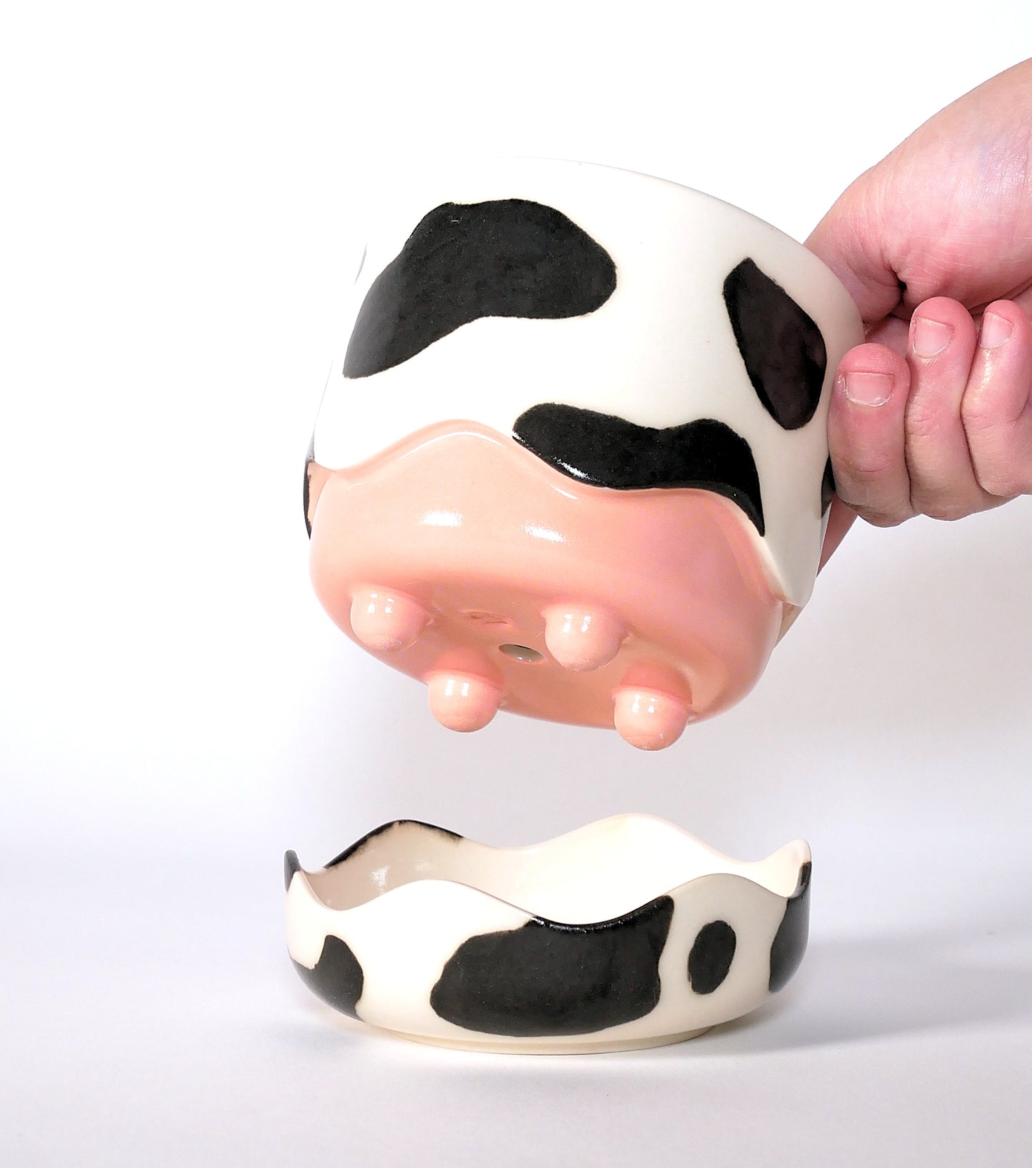 Mini Squiggle Planter / Cow