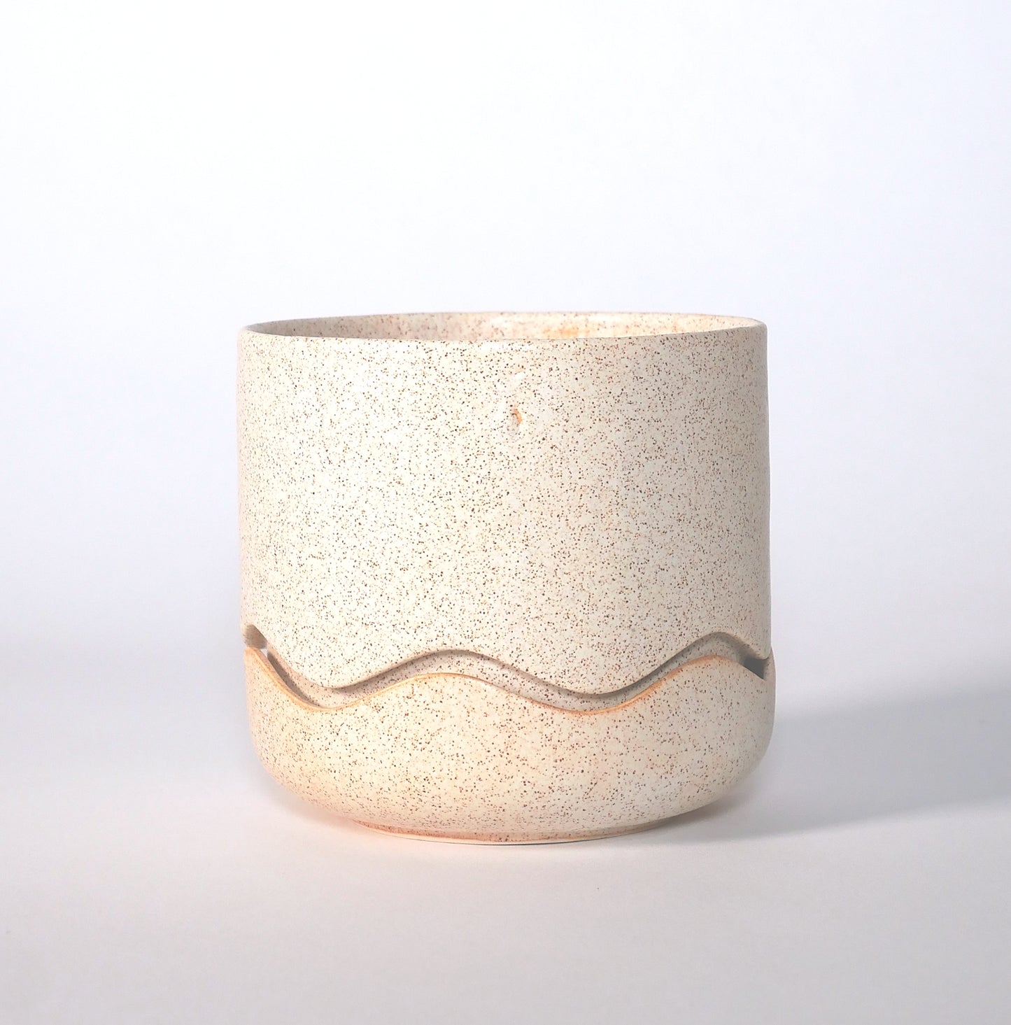 (Seconds) Mini Squiggle Planter / Speckled