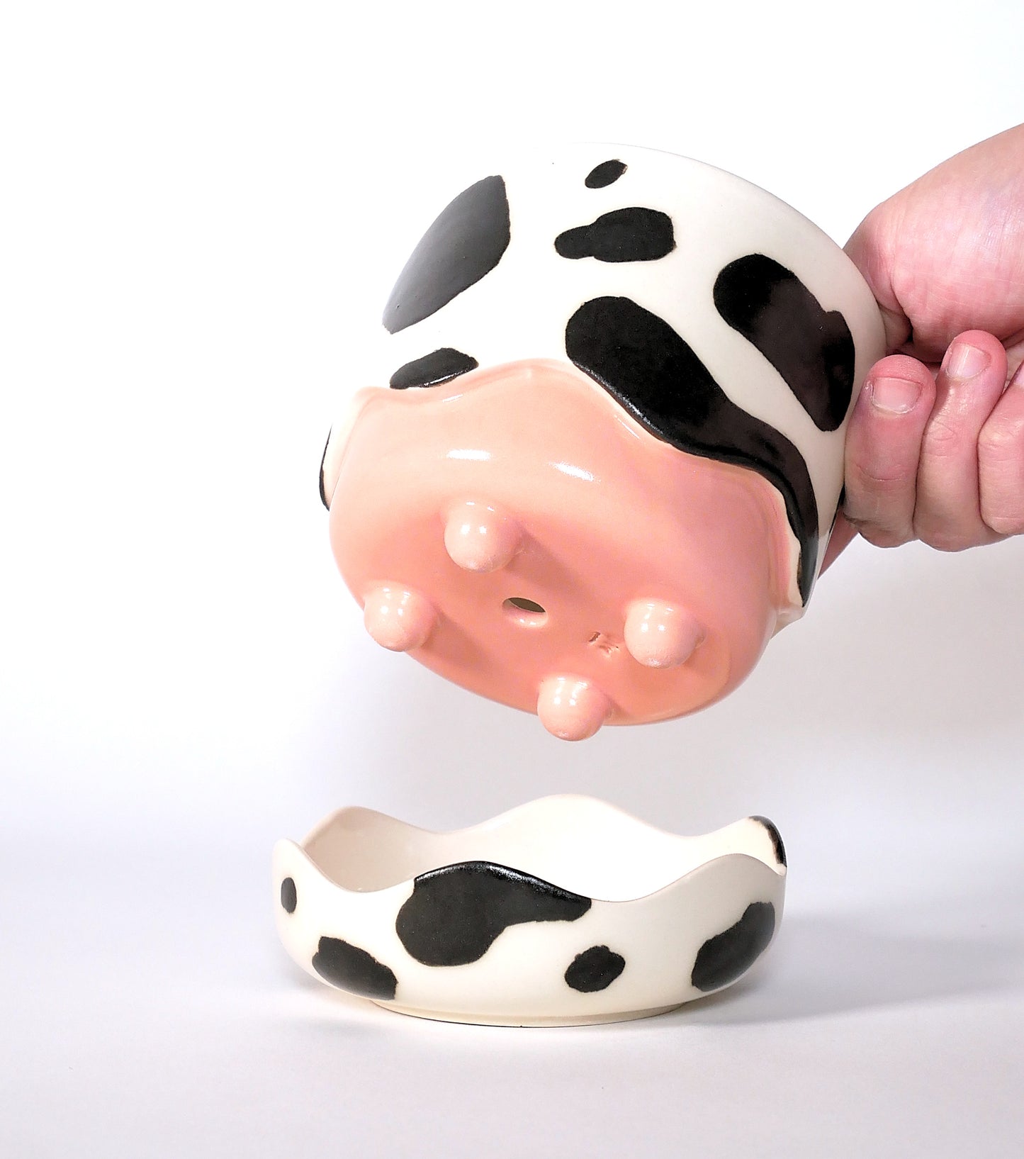 Mini Squiggle Planter / Cow