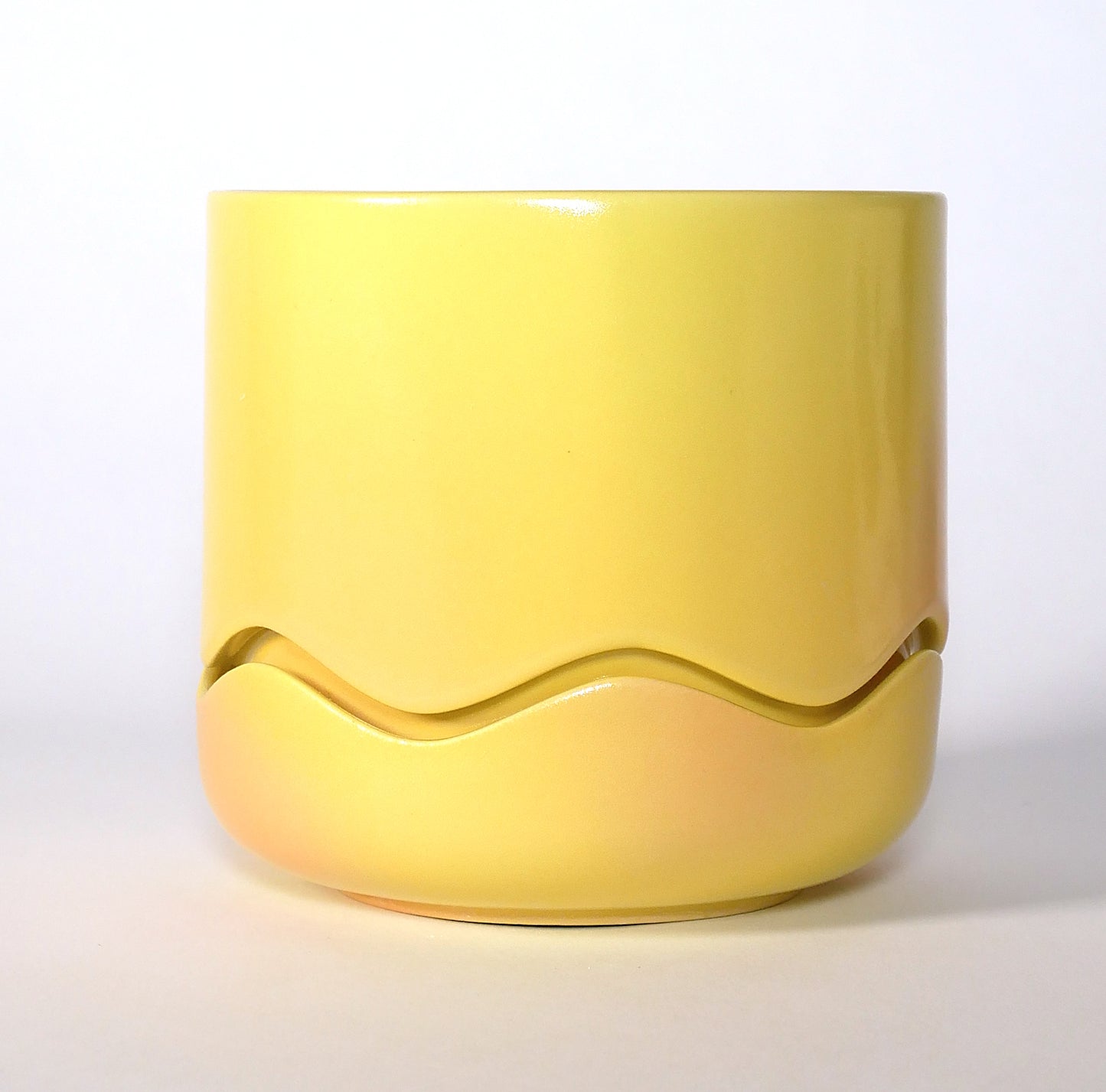 Squiggle Planter / Gradient - Yellow/Tangerine