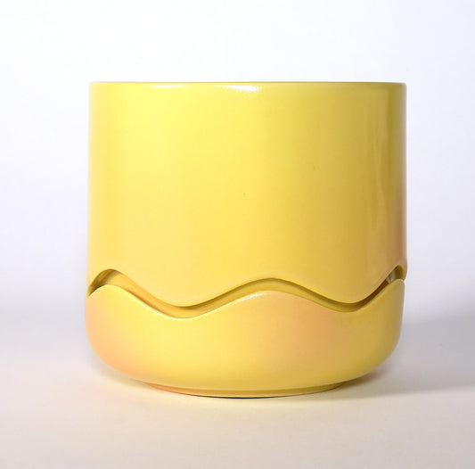 Squiggle Planter / Gradient - Yellow/Tangerine